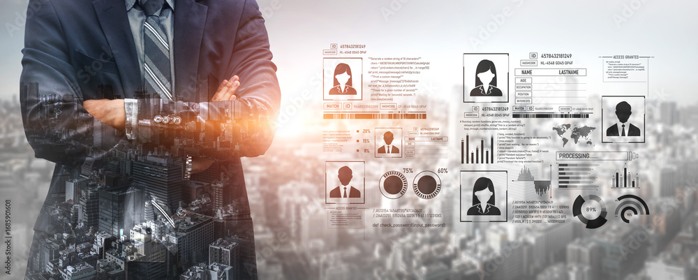 Poster id security ensures personal data protection with secure login systems, digital identity safeguards,