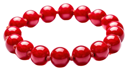 PNG Red beads bracelet jewelry white background accessories.