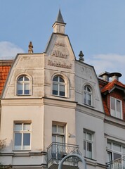 Bäderarchitektur in der Altstadt von Sassnitz auf Rügen