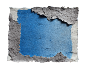 Torn paper, blue and gray gradient