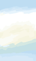 Soft Pastel Watercolor Blue and Green Background