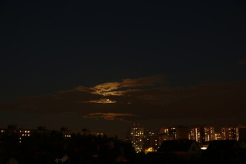 Fototapeta premium night view of the city of night