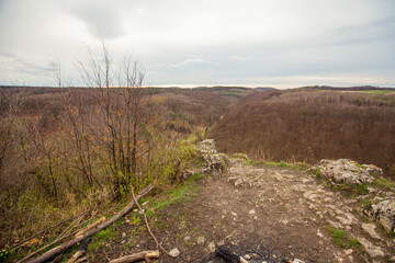 Landscape in Dolina Będkowska, Jura Krakowsko-Częstochowska, Poland