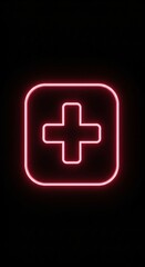 Fototapeta premium Modern Digital Health Icon Plus