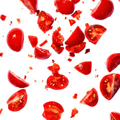 Vibrant Cherry Tomatoes Fresh Food Photography for Recipes  Culinary Branding isolated on transparent background