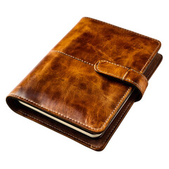 Luxurious Brown Leather Notebook Premium Handmade Journal for Writing  NoteTaking isolated on transparent background