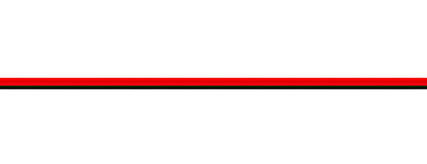 Obraz premium Horizontal red line on black background