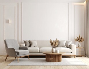 Modern, minimalist living room