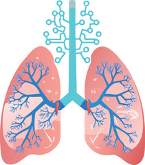 Artificial intelligence and human lungs
