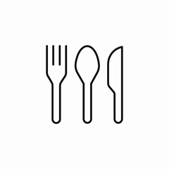 dining tableware icon sign vector