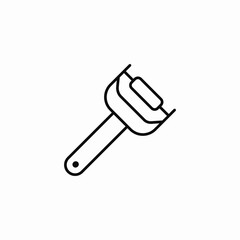 kitchen peeler icon sign vector