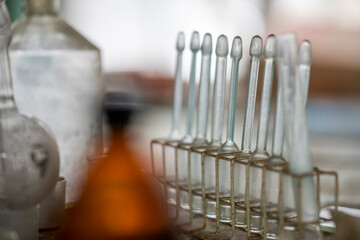 Old Ruined Abandoned Agricultural Farming and Animal Research Laboratory with Equipment