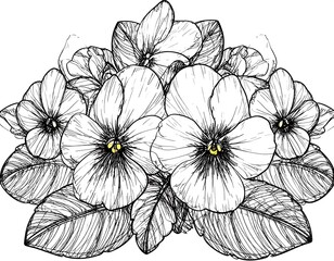 Elegant black and white flower arrangement