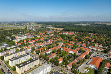 rokitnica zabrze - piękne śląskie miasto. - ujęcie lotnicze