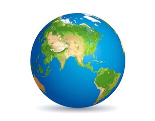 Colorful Earth globe illustration