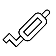 Exhaust Pipe vector line icon design