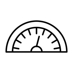 Odometer vector line icon design