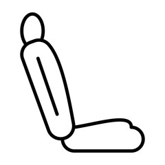 Car Seat vector line icon design