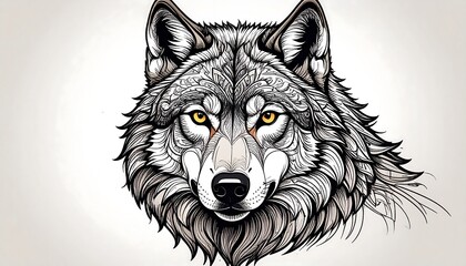 Detailed Wolf Portrait