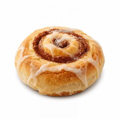 Cinnamon roll isolated on white background