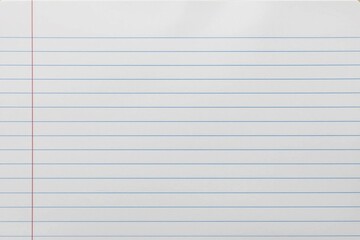 Obraz premium White Notebook Paper with Lined Texture Background