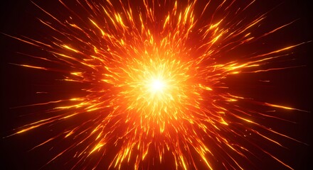 Radiant Burst: An explosion of light and energy emanating from a central point, radiating outwards.