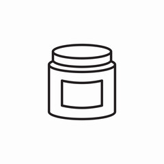 candle jar icon sign vector