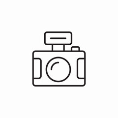 compact flash camera icon sign vector