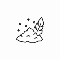 feather dust icon sign vector