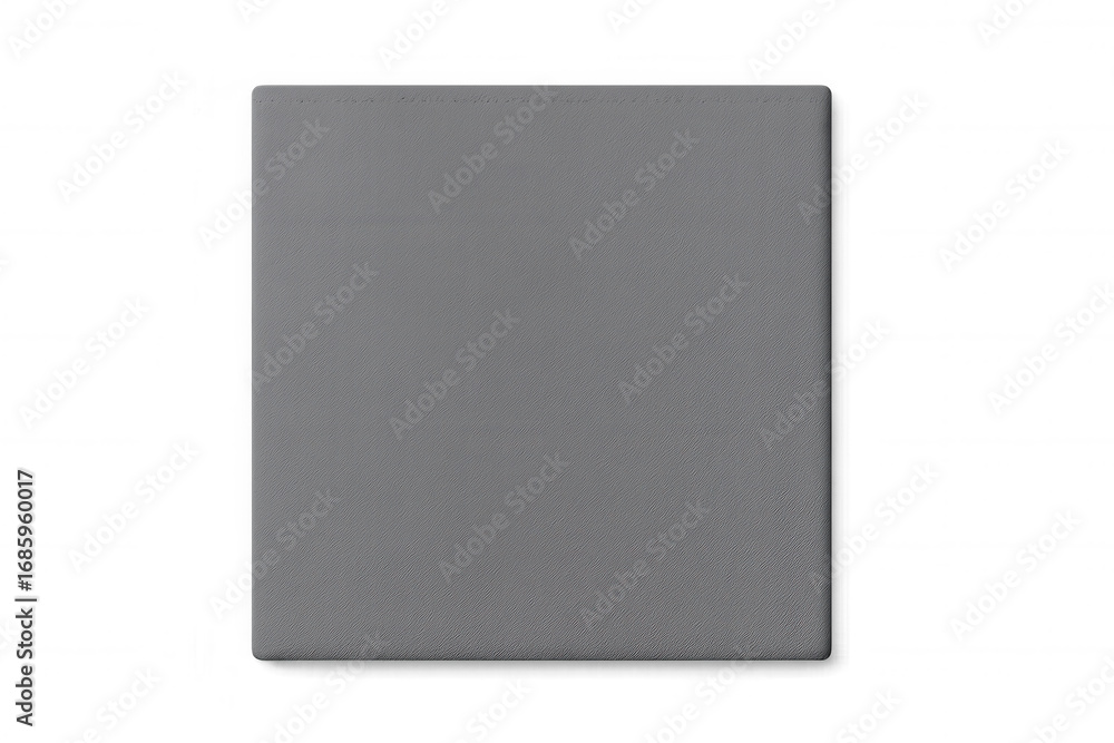 Poster flat, gray square shape on a transparent background, providing a versatile design element for variou