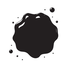 Ink Splatter Graphic Black and white illustration