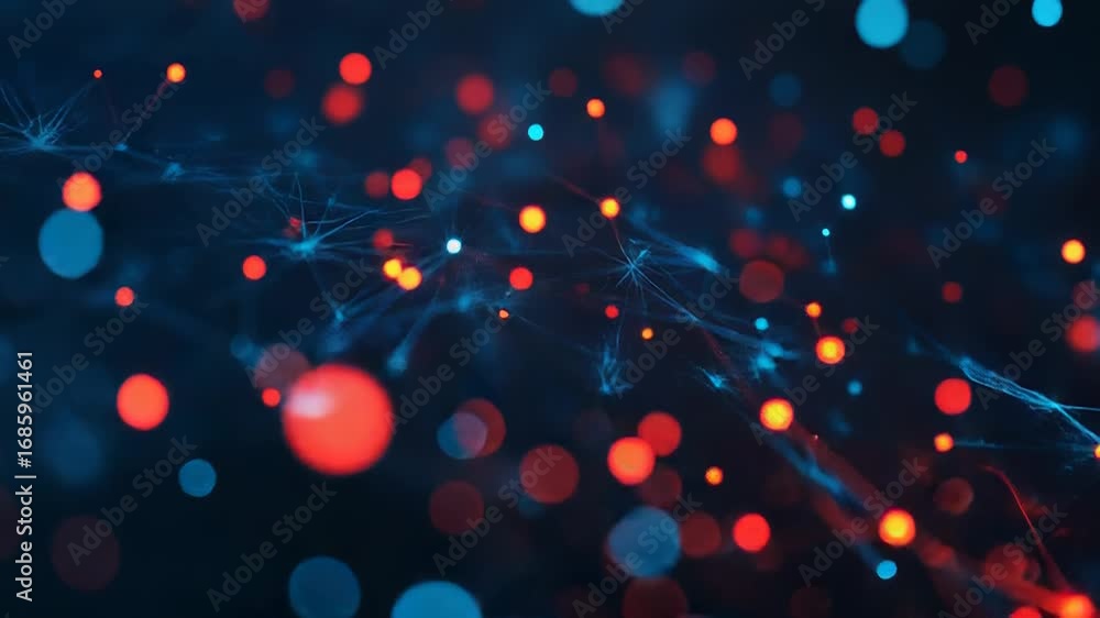 Poster plexus abstract technology background connecting lines and dots