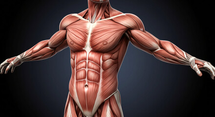 Anatomy of Human Muscles Comprehensive View of Torso, Arms, and Skeletal Muscles