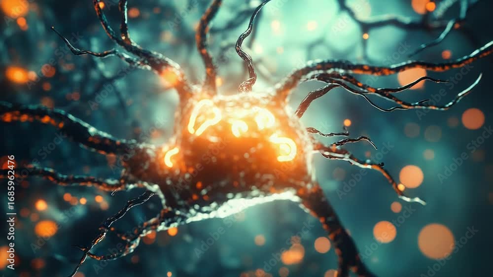 Poster neuron transmitting signals in the nervous system