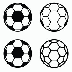 Obraz premium Soccer Ball Icons Collection