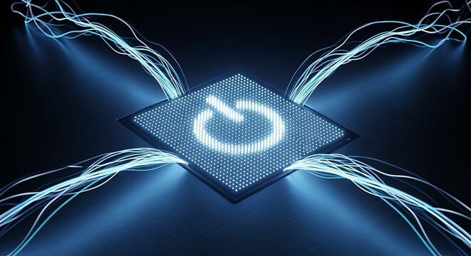 Centralized Power Button Illuminates Digital Processor and Data Lines