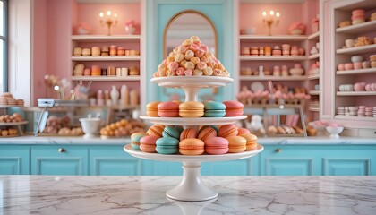 Colorful Macaron Display
