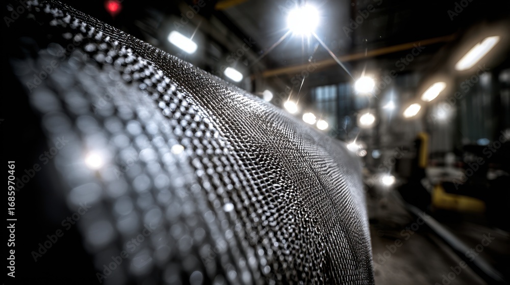 Poster medium shot emphasizing fiberreinforced plastic layering process on a cylindrical tank surface captu
