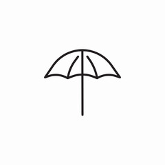 Obraz premium transparent umbrella icon sign vector