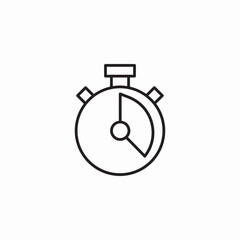 timer set icon sign vector