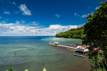 Fototapeta premium Fishing boats at Banda Besar