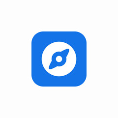 Obraz premium compass navigation icon sign vector