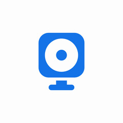desktop stereo icon sign vector
