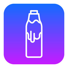 Milk Bottles Vector Icons