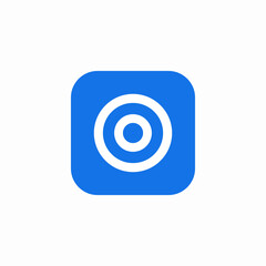 target preparation icon sign vector