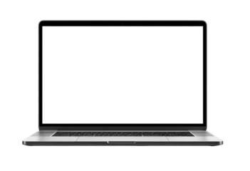 Modern laptop with blank screen (6)