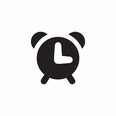 alert clock icon sign vector