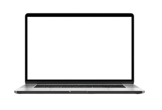 Modern laptop with blank screen (6)