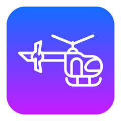 Firefighter Helicopter Vector Icons