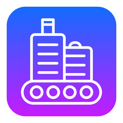 Fototapeta premium Luggage Conveyor Vector Icons